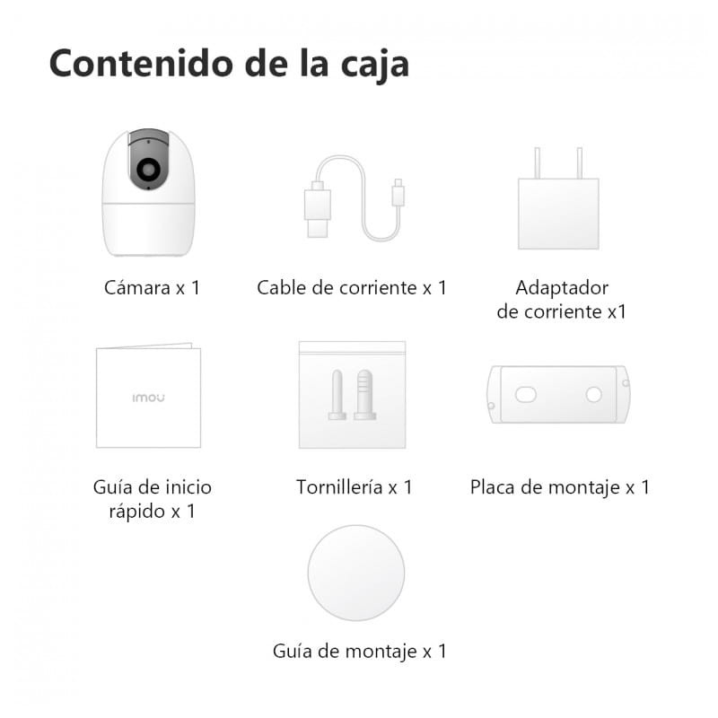 Câmara de segurança IP Imou A1 4MP QHD Wifi Visão nocturna Teto/Parede Branco - Item2