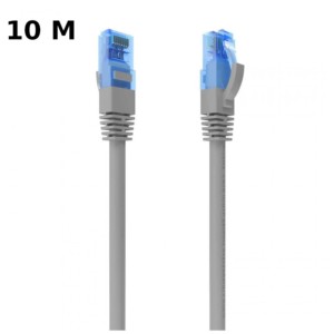 Cabo de rede RJ45 Cat6 UTP UTP CCA AWG26 até 1000 Mbps 10 mts Aisens A135-0782 Cinzento