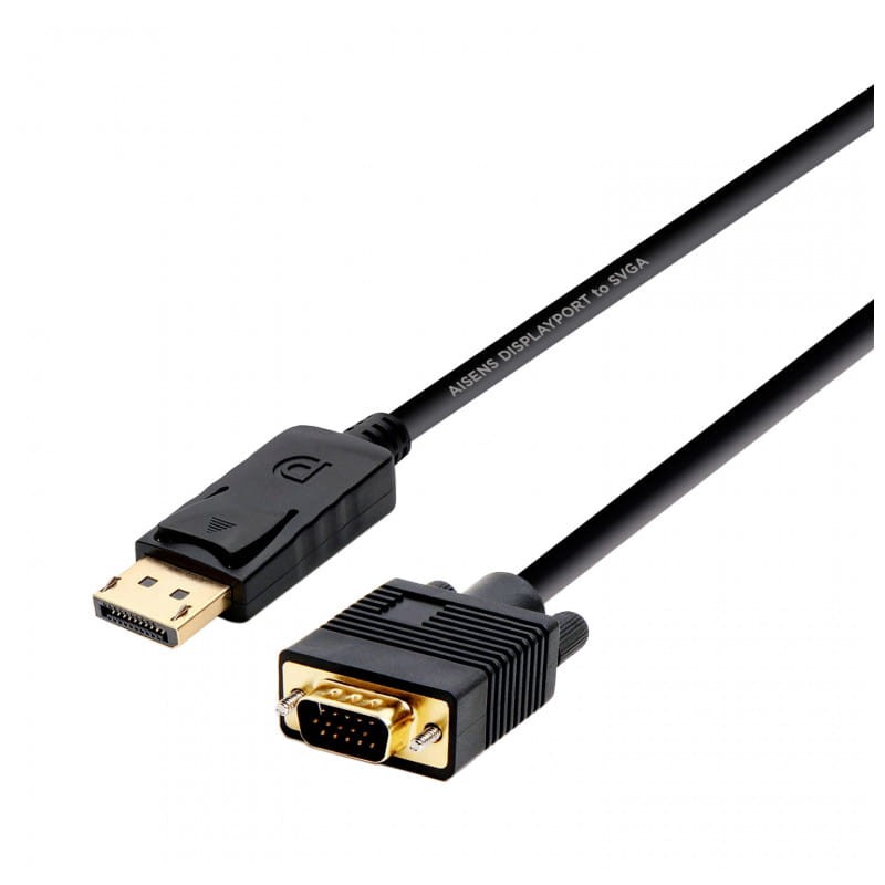 AISENS A125-0365 DisplayPort VGA D-SUB 2 metros Preto - Cabo - Item