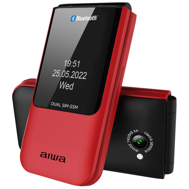 Aiwa FP-24RD Rojo - Teléfono móvil básico - Ítem