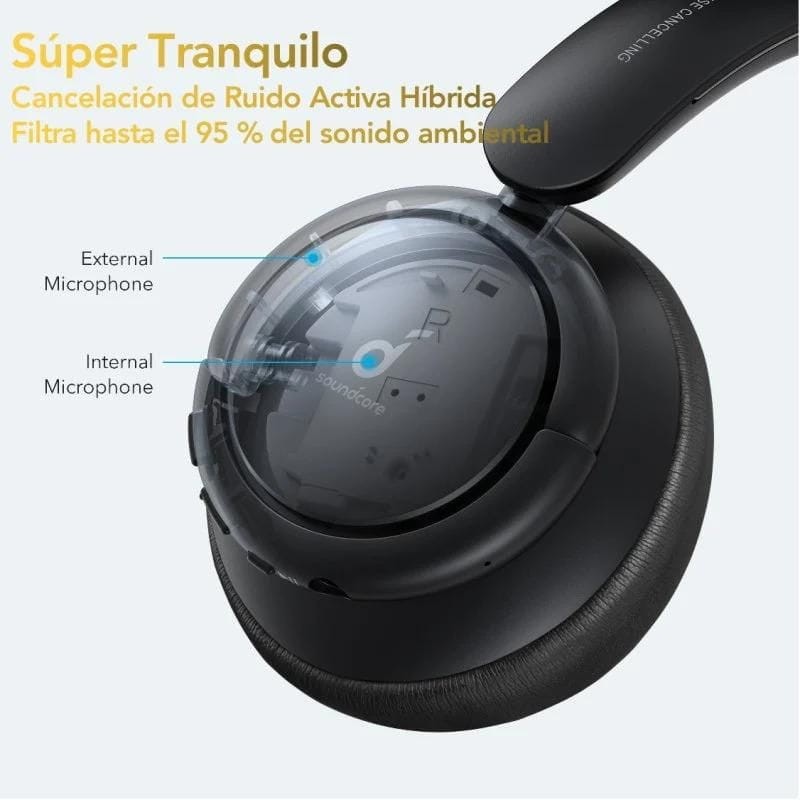 Anker SoundCore Life Tune Bluetooth Noir - Casque sans fil avec bandeau - Ítem10