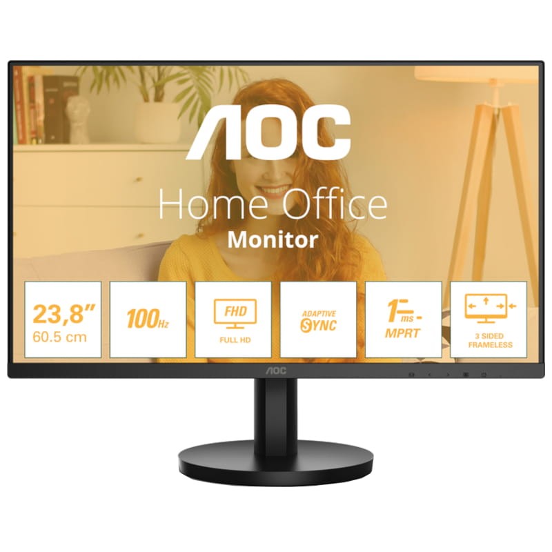 AOC 24B3HMA2 23.8 Full HD VA Preto - Monitor para PC - Item