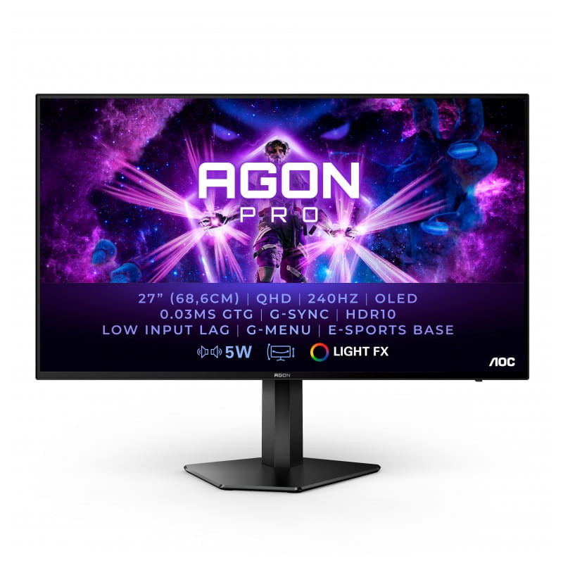 AOC AG276QZD 26.5 QHD OLED eSports Support Preto - Monitor para PC - Item