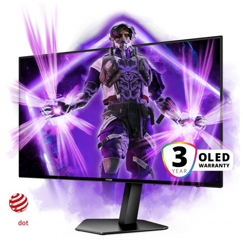 AOC AG276QZD 26.5 QHD OLED eSports Support Preto - Monitor para PC - Item2