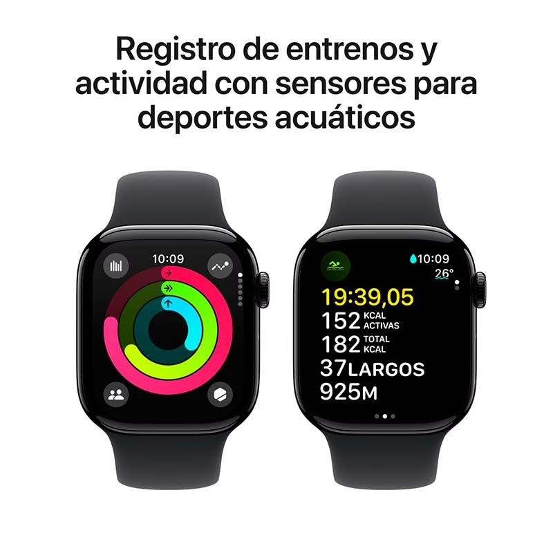 Apple Watch Series 10 GPS + Cellular 42mm Alumínio Preto com Bracelete Desportiva S/M - Item9