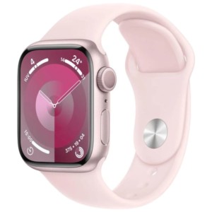 Apple Watch Series 9 GPS 41 mm Alumínio Rosa Bracelete desportivo M/L