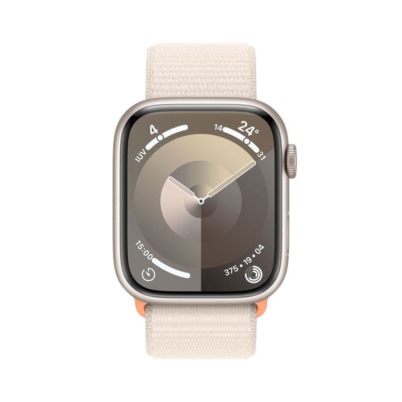 Apple Watch Series 9 GPS + Cellular 45mm Aluminium Lumière Stellaire avec Bracelet Loop - Ítem1