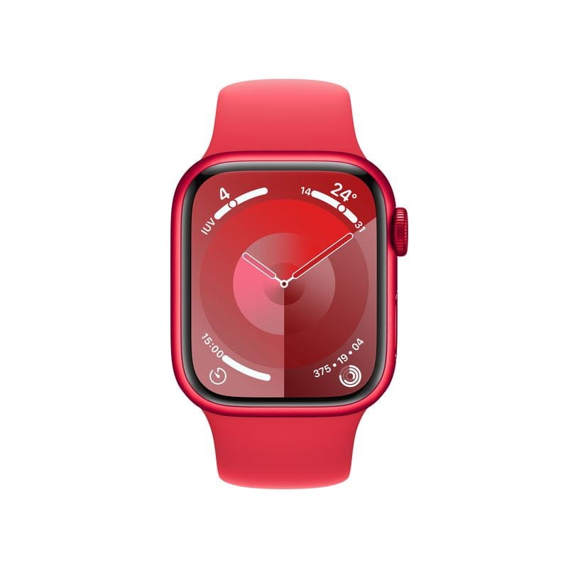 Apple Watch Series 9 GPS 41 mm Rouge avec Bracelet Sport (PRODUCT RED) S/M - Ítem1