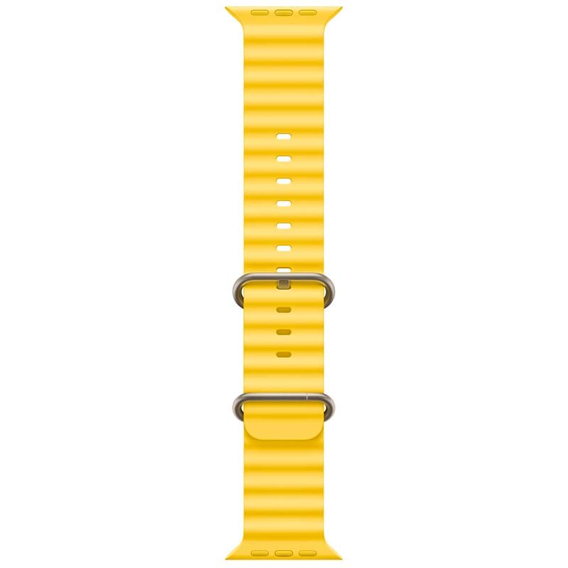 Apple Watch Ultra Titânio com Bracelete Ocean Amarela