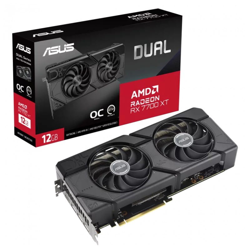 ASUS Dual RX7700XT 12 GB GDDR6 - Placa gráfica - Item