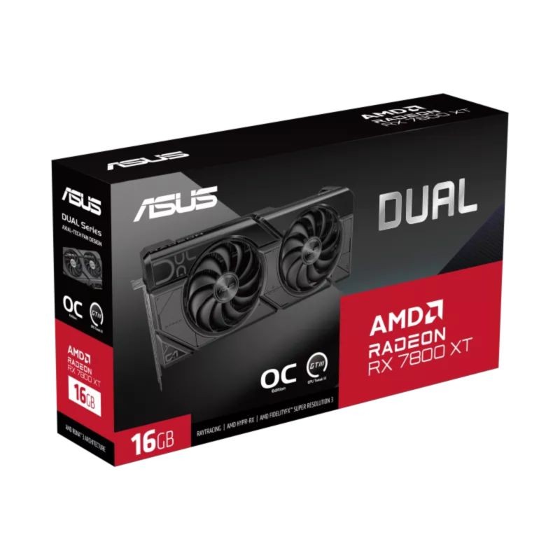 ASUS Dual RX7800XT AMD Radeon 16 GB GDDR6 - Tarjeta gráfica - Ítem10