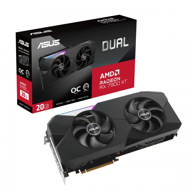 ASUS Dual RX7900XT O20G AMD Radeon 20 Go GDDR6 - Carte graphique - Ítem