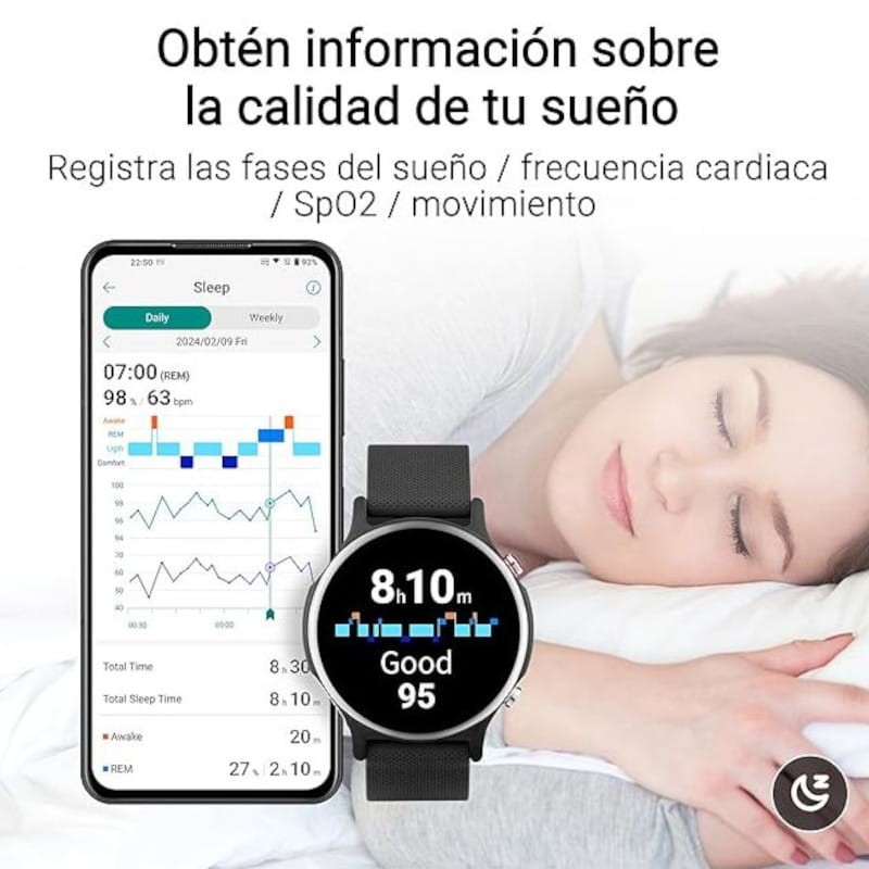 ASUS VivoWatch 6 HC-D06 Negro - Reloj Inteligente - Ítem11