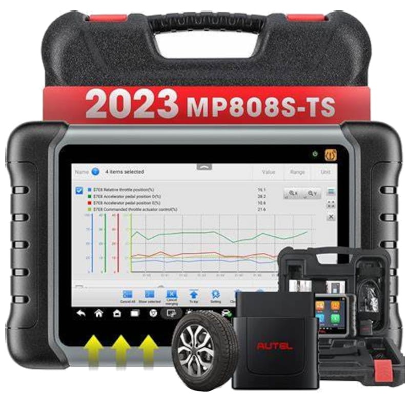 Autel MaxiPRO MP808S-TS - Pantalla de 7 pulgadas