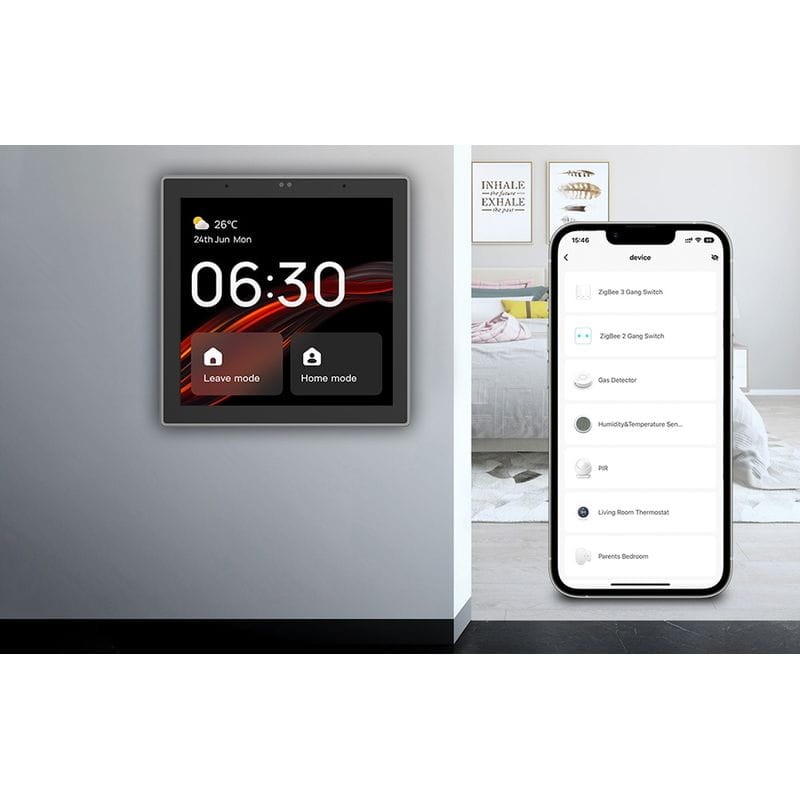 Avatto T6E S Zigbee/Bluetooth Tuya Negro - Panel de control inteligente - Ítem6