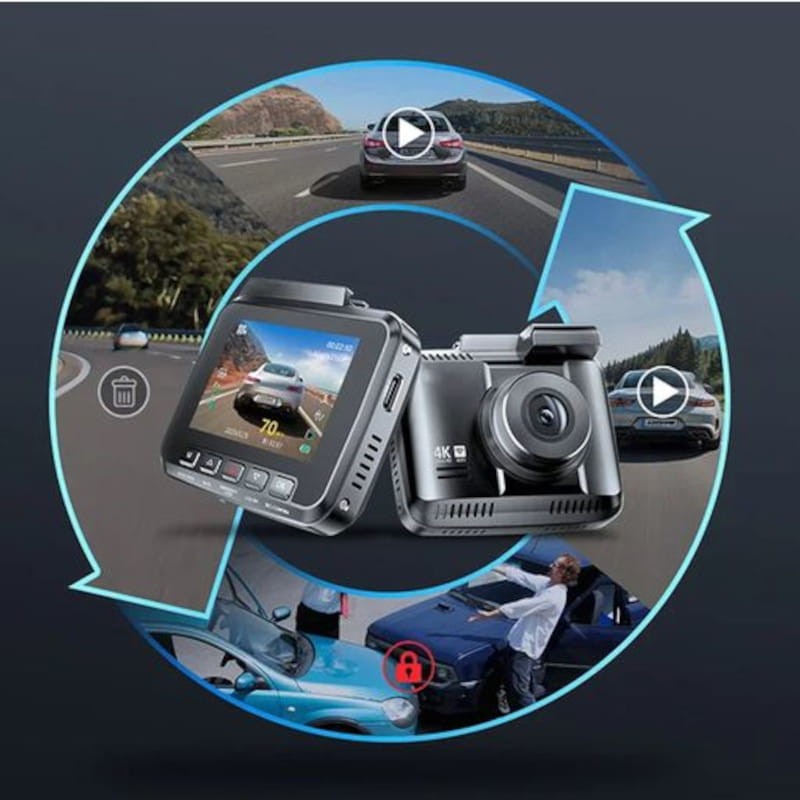 Dash cam Avant et Arrière AZDOME GS63HPro - GPS - Connexion 5G, enregistrement 24h - Caméra pour Voiture avec Carte mémoire incluse - Ítem9