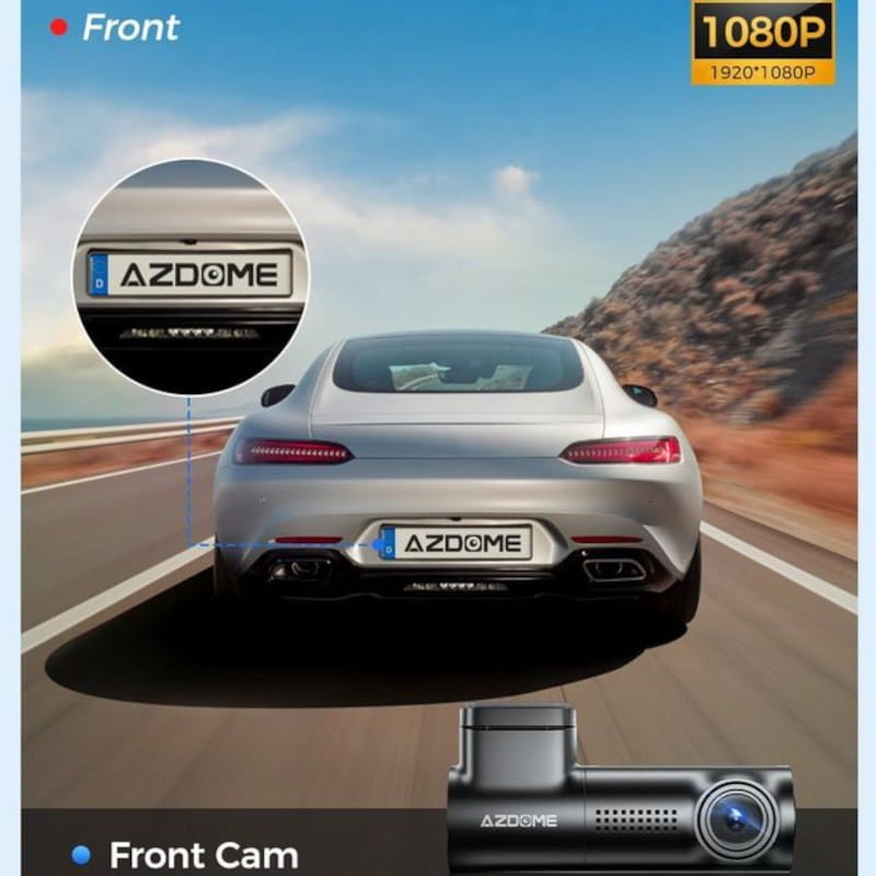 Dash cam AZDOME M330 - Enregistrement 24h - Caméra pour Voiture - Ítem11