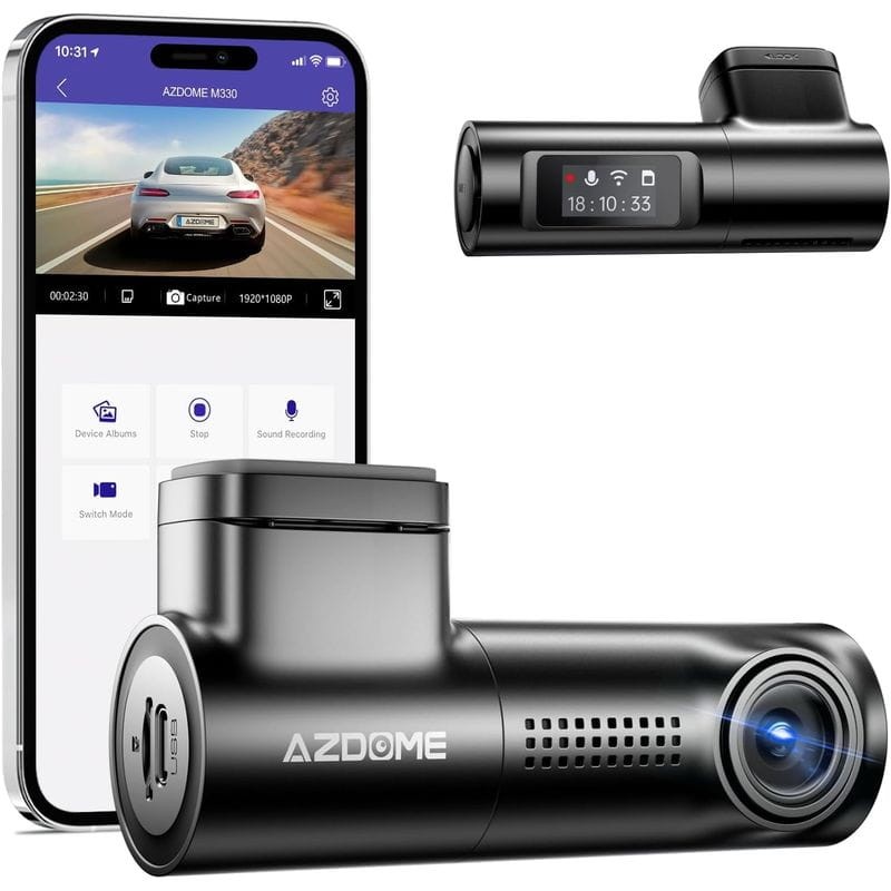 Dash cam AZDOME M330 - Enregistrement 24h - Caméra pour Voiture - Ítem4