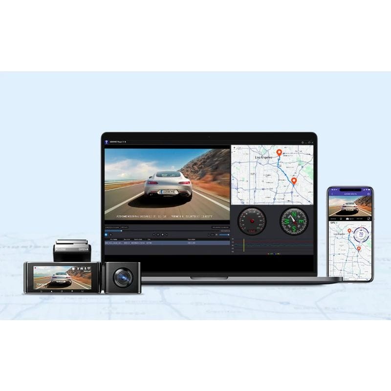 Dash cam 3 Canaux AZDOME M550Pro - GPS - Connexion 5G, enregistrement 24h - Caméra pour Voiture avec carte mémoire incluse - Ítem4