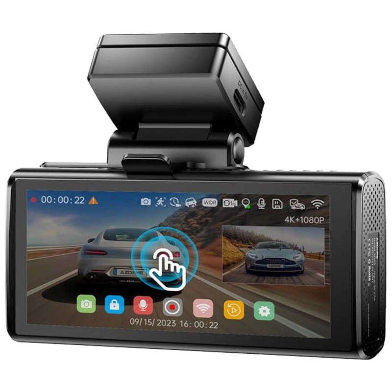 Dash cam 3 Canaux AZDOME M580 5K - Connexion 5G, enregistrement 24h - Caméra pour Voiture avec Carte mémoire - Ítem