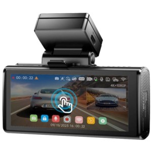 Dash cam 3 Canais AZDOME M580 5K - Ligação 5G, Gravação 24h - Câmara para Carro com Cartão de memória