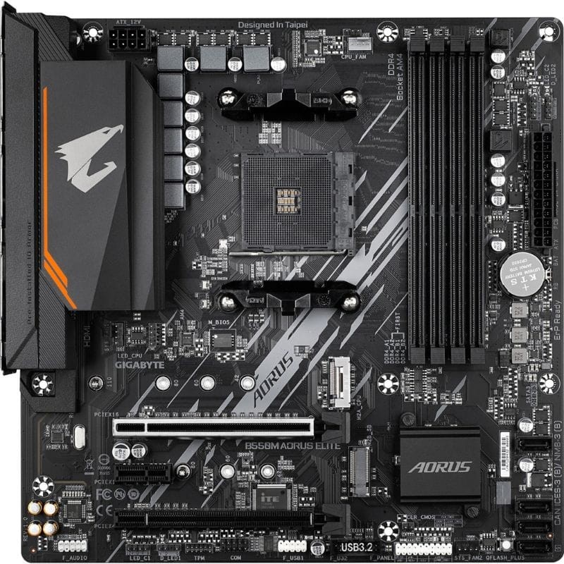 Gigabyte B550M AORUS ELITE AMD Socket AM4 128GB Micro ATX Preto - Placa-mãe - Item1