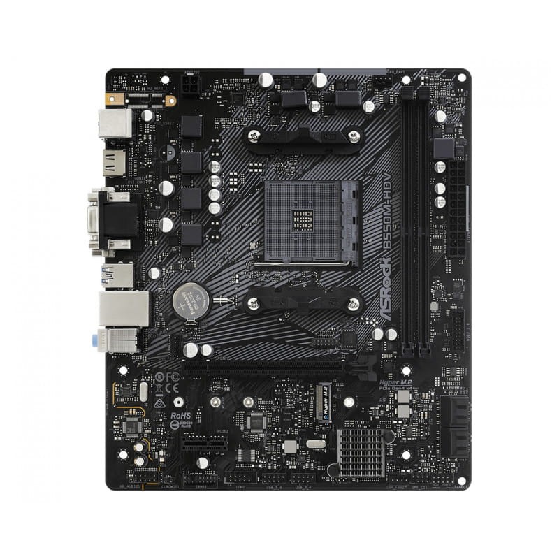 Asrock B550M-HDV AMD Socket AM4 64GB Micro ATX Preto - Placa-mãe - Item1