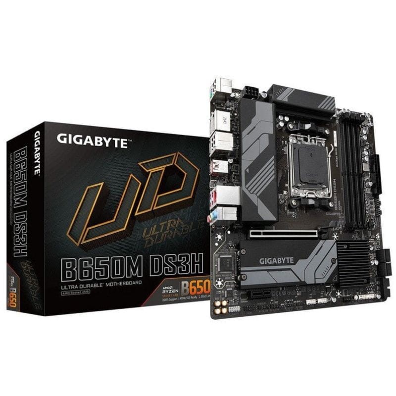 Gigabyte B650M DS3H Socket AMD AM5 128GB Micro ATX Negro - Placa base - Ítem