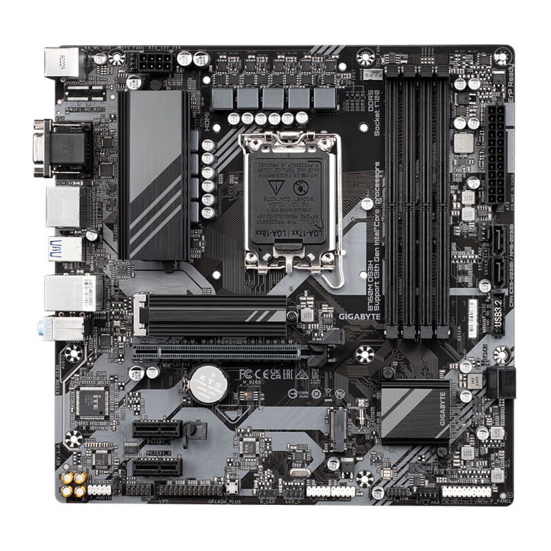 Gigabyte B760M DS3H LGA 1700 micro ATX USB Tipo A e USB Tipo C - Placa-mãe - Item1