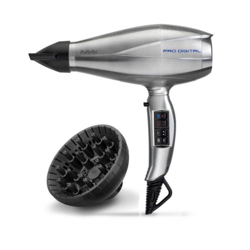 Secador de pelo BaByliss Pro Digital 2200W Gris - Ítem