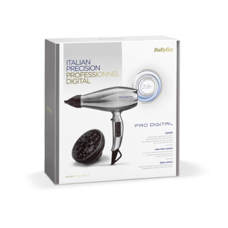 Secador de pelo BaByliss Pro Digital 2200W Gris - Ítem5