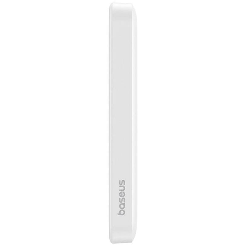 Power Bank Mini 5000mAh Baseus compatible con MagSafe Blanco - Carga rápida 20W y Cable tipo C inlcuido - Ítem1