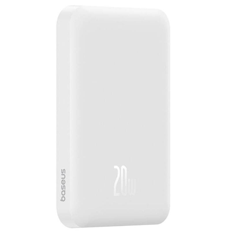 Power Bank Mini 5000mAh Baseus compatible con MagSafe Blanco - Carga rápida 20W y Cable tipo C inlcuido - Ítem2