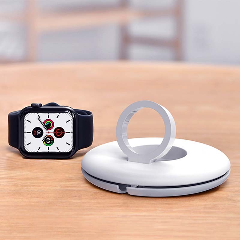 Baseus Enrolador + Suporte para Carregador de Apple Watch Branco - Item2