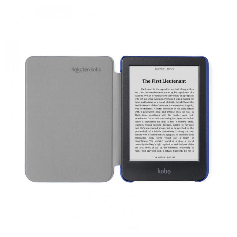 Capa de livro eletrónico Kobo Basic SleepCover Azul - Item1