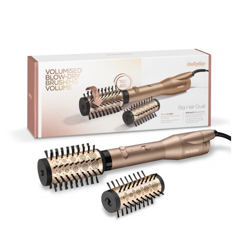 BaByliss Big Hair Dual AS952E 2 escovas 650 W Airflow 2,5 mts Ouro - Escova rotativa - Item5