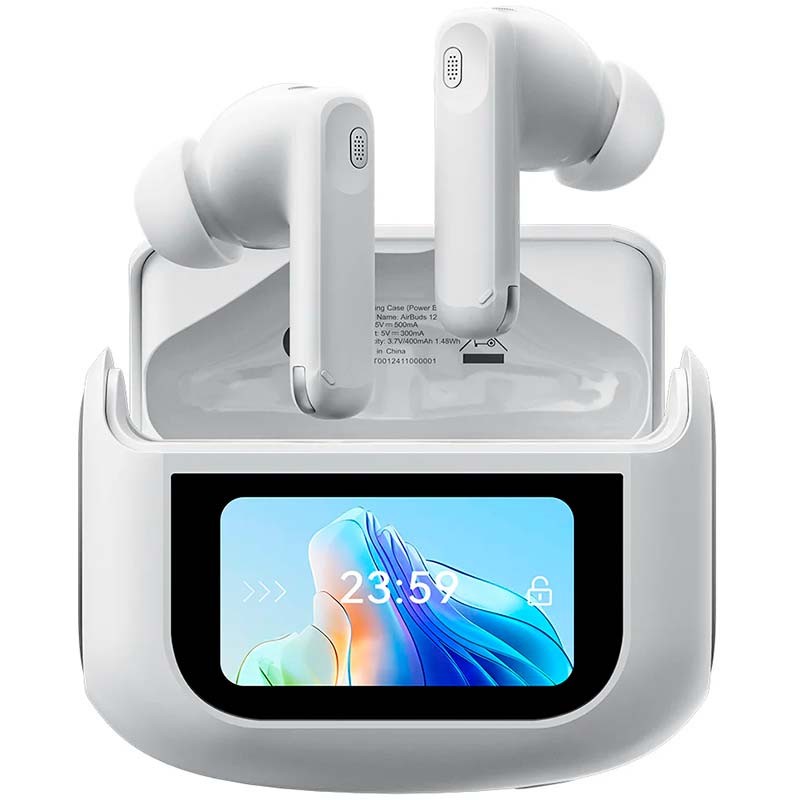 Blackview Airbuds 12 IPX7 Blanco - Auriculares Inalámbricos y Estuche con Pantalla LED - Ítem