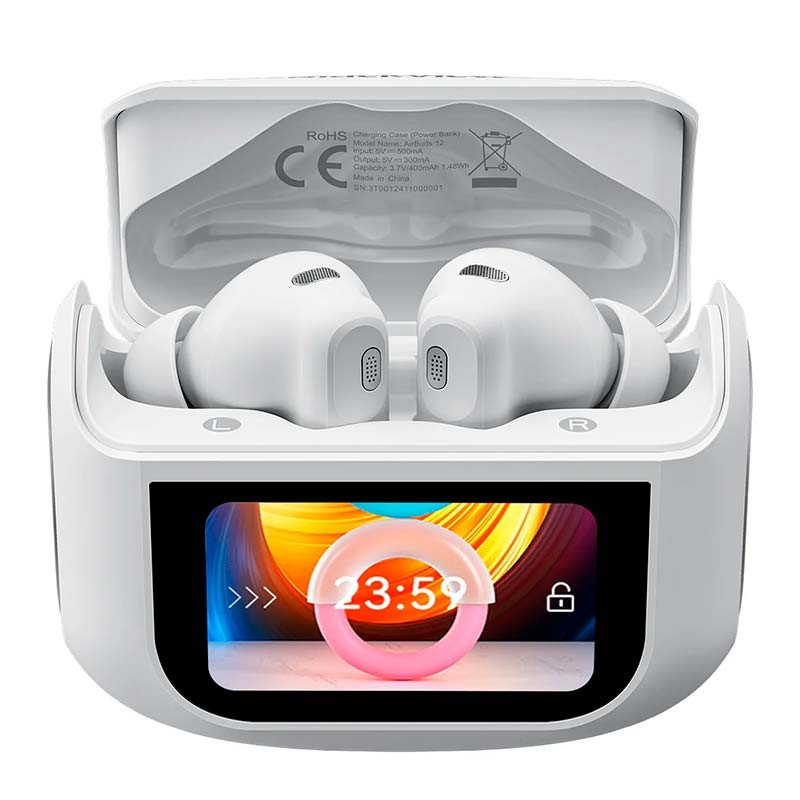 Blackview Airbuds 12 IPX7 Blanco - Auriculares Inalámbricos y Estuche con Pantalla LED - Ítem3