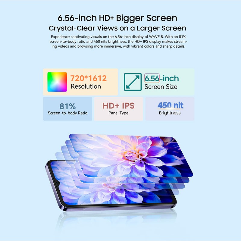 Blackview Wave 8 4GB/256GB Azul - Telemóvel - Item5