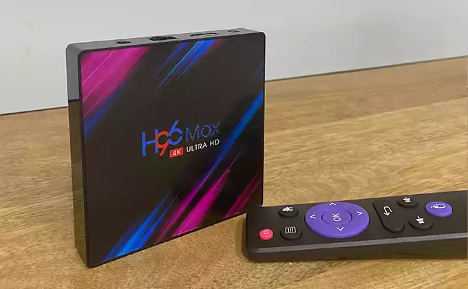 TV Box 4k avec Android H96 Max avec télécommande