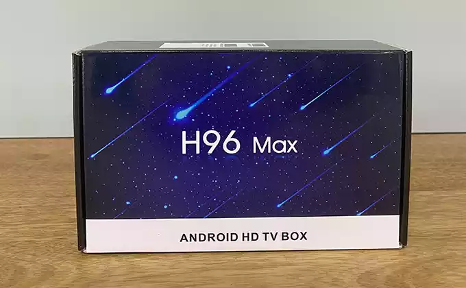 Boite de l'Android TV H96 Max