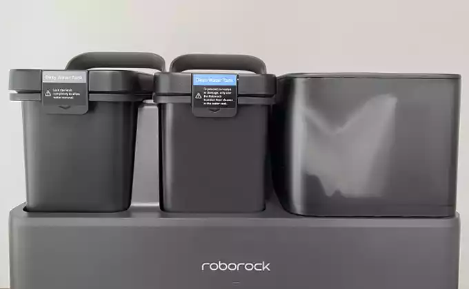 Réservoirs de vidage automatique de poussière et d'eau du Roborock S7V ultra