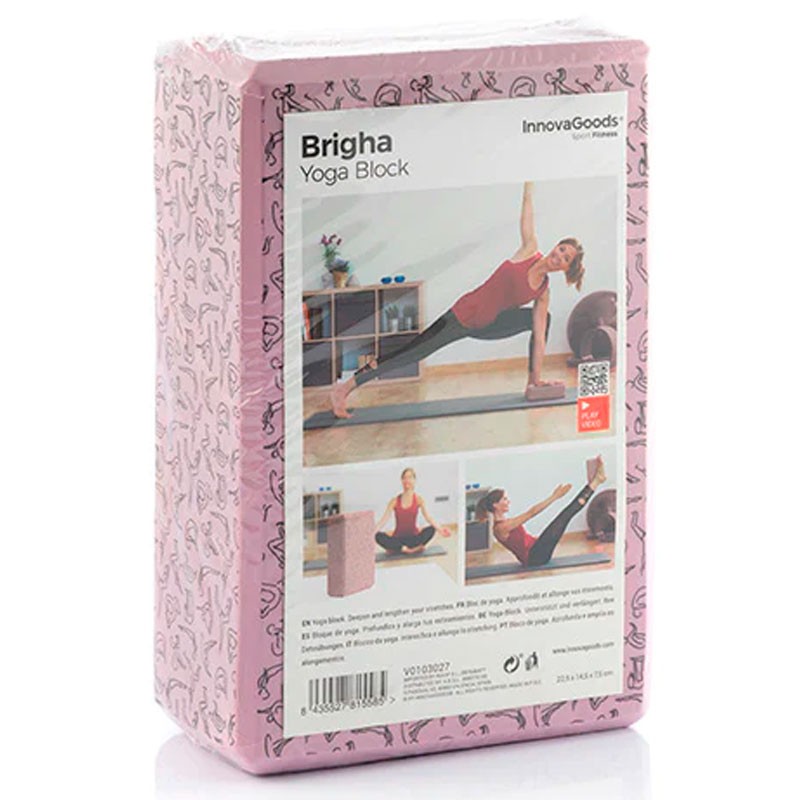 Brigha InnovaGoods - Bloque de Yoga - Goma EVA - Ligero y compacto