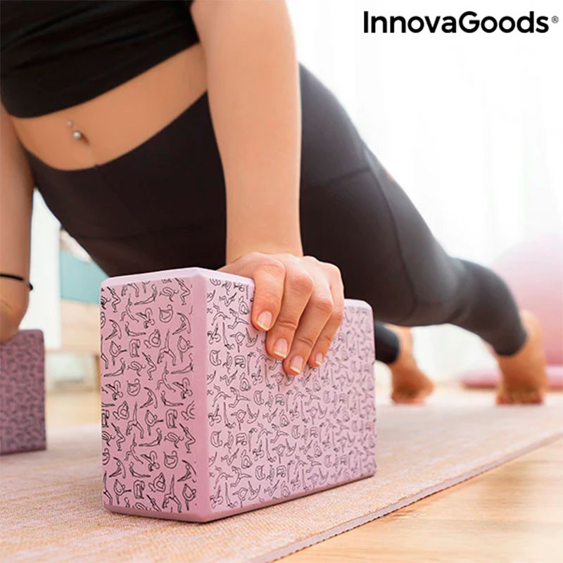 Brigha InnovaGoods - Bloque de Yoga - Goma EVA - Ligero y compacto