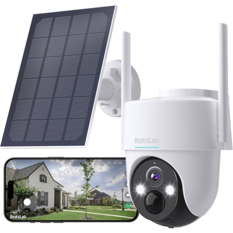 Botslab PT W313 Panneau solaire WiFi 3MP - Caméra de surveillance - Ítem