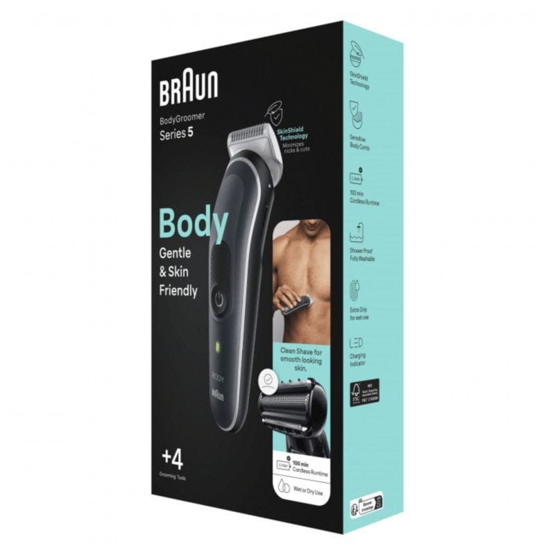 Máquina de barbear Braun BodyGroomer BG5360 Wet/Dry Cinzento - Item3