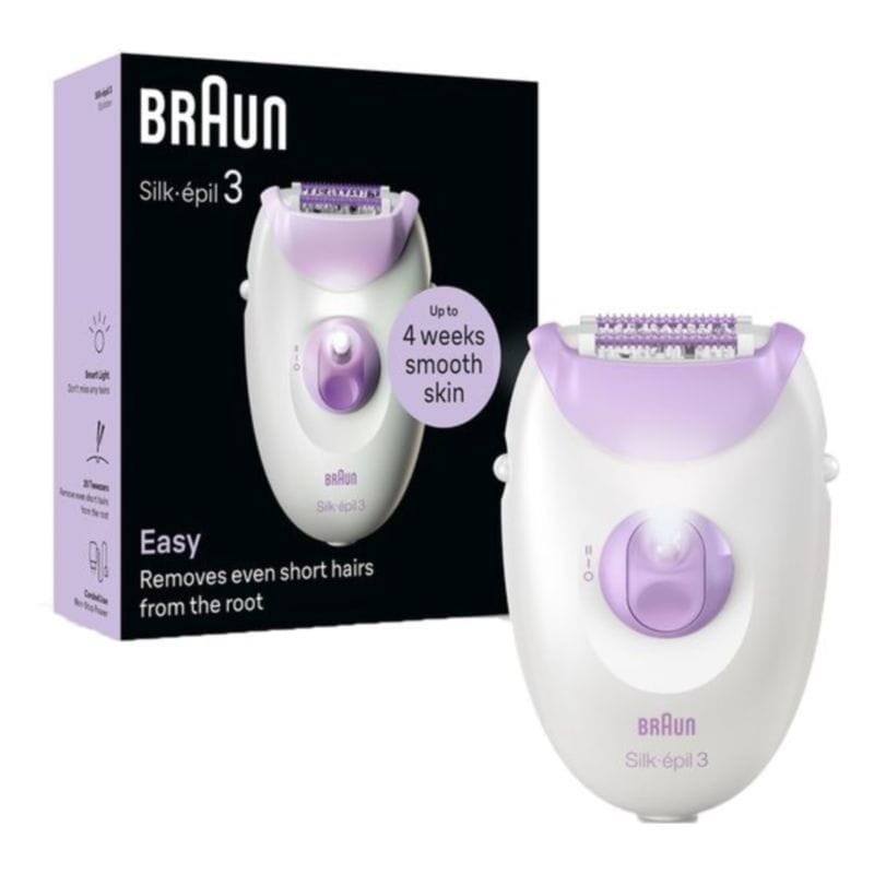 Braun Silk-épil 3 3-000 Púrpura/Blanco - Depiladora - Ítem1