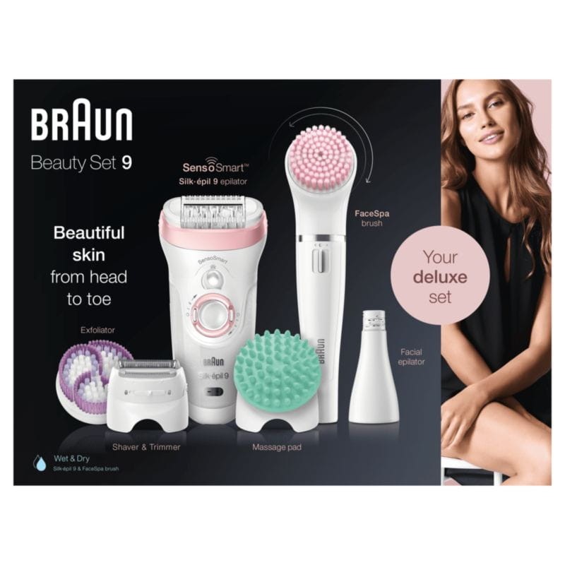 Braun Silk-épil 9 81683682 40 pinzas Blanco/Rosa - Depiladora - Ítem1