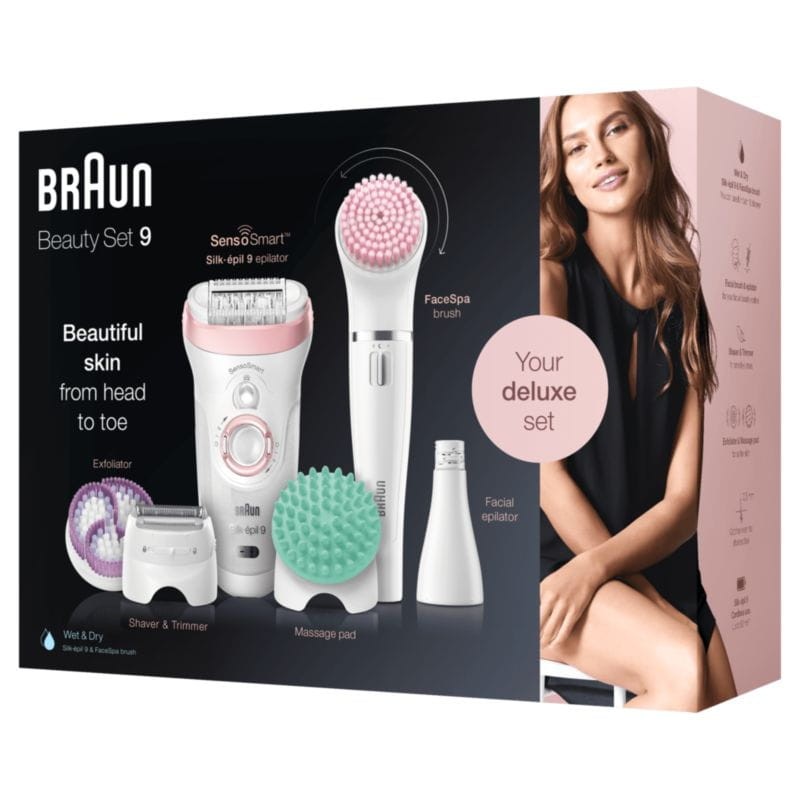 Braun Silk-épil 9 81683682 40 pinzas Blanco/Rosa - Depiladora - Ítem2