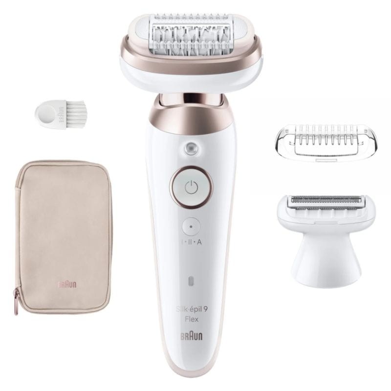 Braun Silk-épil 9 Flex 9-030 3D 40 pinças Rosa/Branco - Depiladora - Item